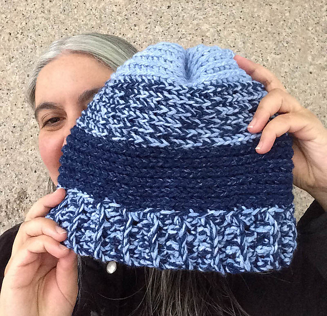 True Blue Slouchy Beanie pattern 