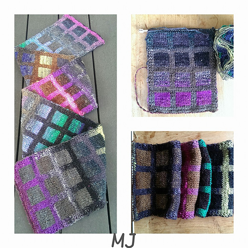 Ravelry Stained Glass Scarf pattern by MarieJose Helle