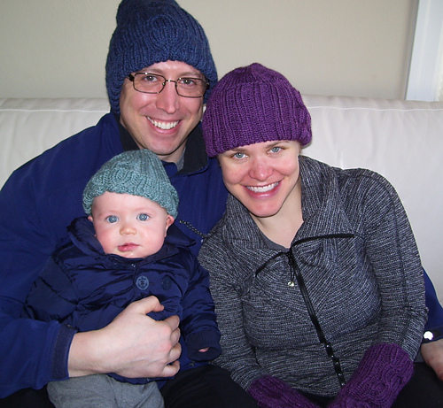 Oh,Cable Hat & Mitts Set photo 1