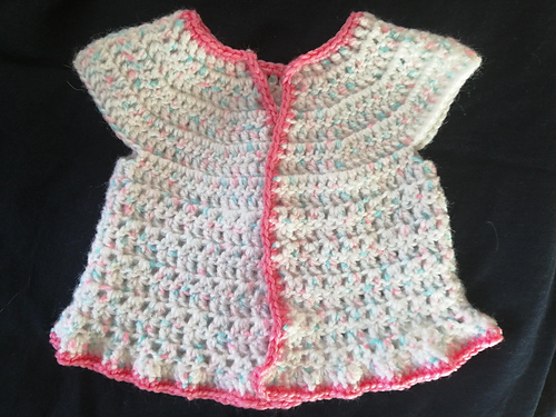 Just Peachy - Crochet Baby Jacket photo 4