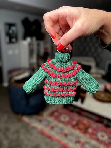 Very Merry Christmas Knit Sweater Ornament photo 3