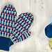 Pixel Pop Knit Mittens pattern 