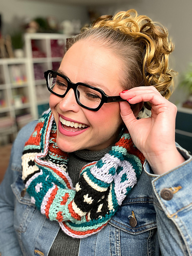 Spiced Latte Tunisian Cowl