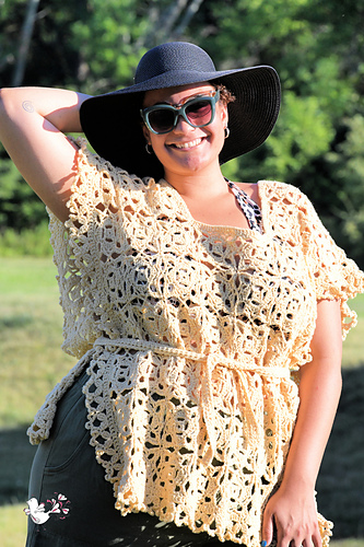 Fun in the Sun Crochet Ruana photo 2
