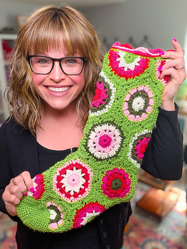 Candy Pop Crochet Stocking