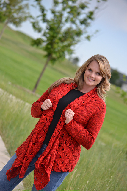 Lipstick Cardigan pattern by Marly Bird