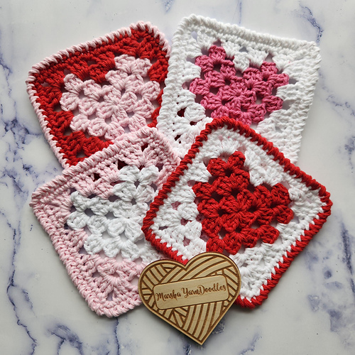 Granny Heart Coaster & Cloth photo 3