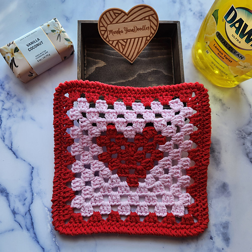 Granny Heart Coaster & Cloth photo 4