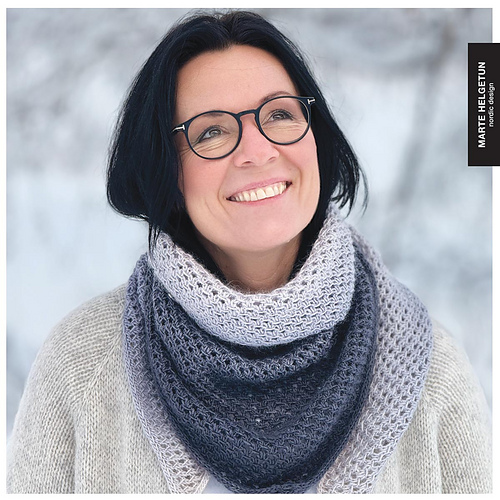 Snøkrystall Sjal - Marte Helgetun
