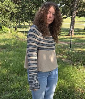 A-Line version with longer sleeves and positive ease