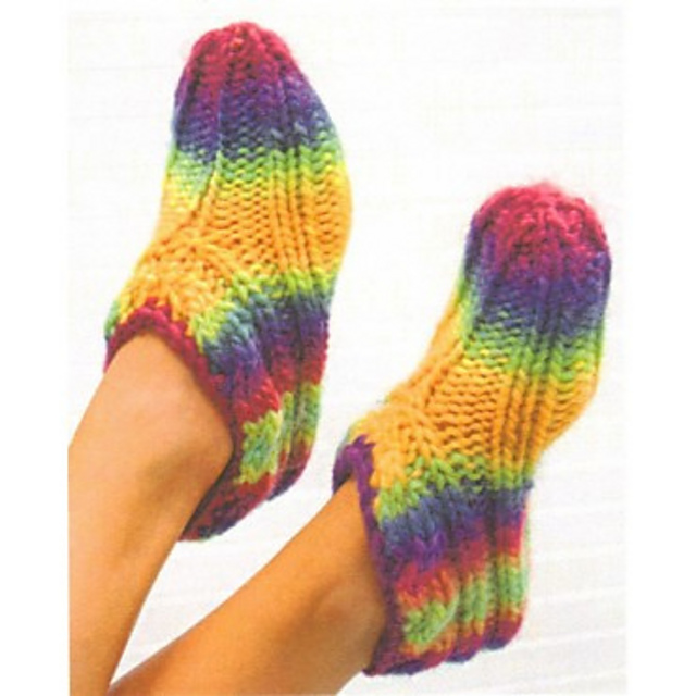 Ravelry Knit Roving Slippers pattern by Mary Maxim