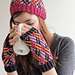 Diamond Quartet Fingerless Mitts pattern