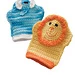 Lion Bath Mitt pattern 