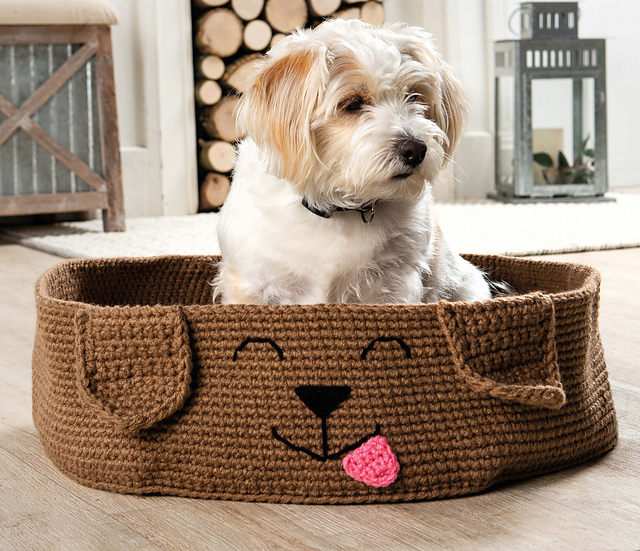 crochet dog bed