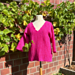 „Cozy Fluff“ V-Neck Sweater pattern 