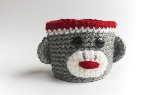 Classic Sock Monkey Coffee Cup Cozy photo 1