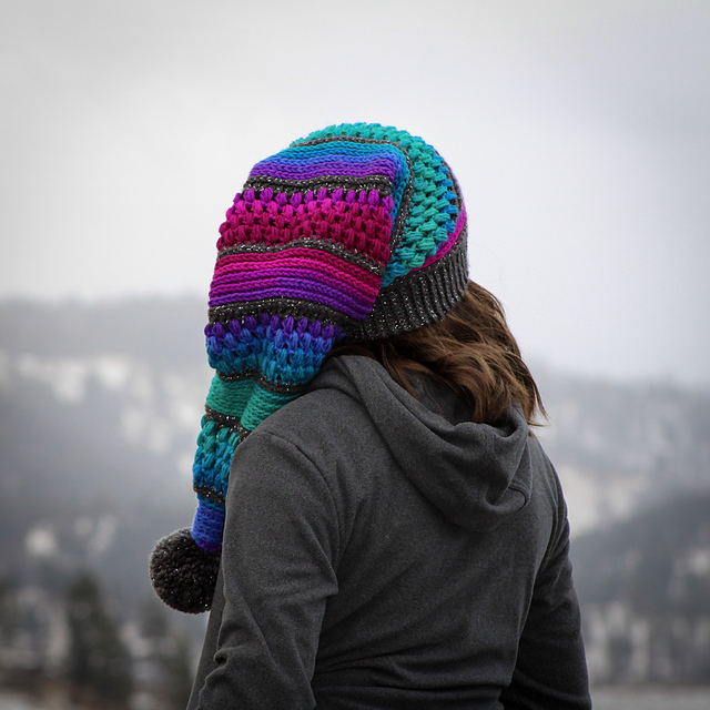 Ravelry: Fae Puffs Stocking Hat pattern 
