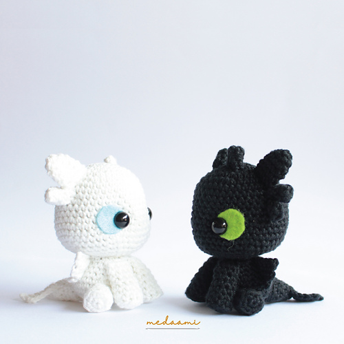 Toothless Drage Night Fury Amigurumi - Imelda Liputri