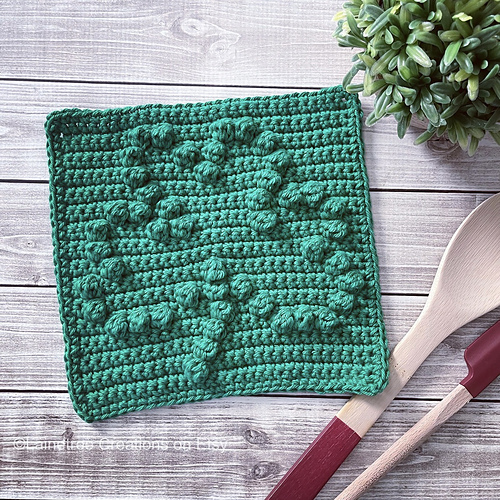 Ravelry Shamrock Dishcloth pattern by Creations