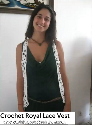Crochet Lacy Royal Lace Vest photo 5