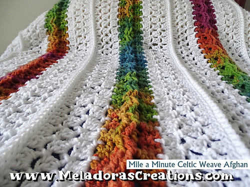 Mile a Minute Celtic Weave Afghan photo 3