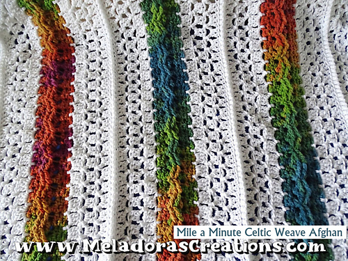 Mile a Minute Celtic Weave Afghan photo 5