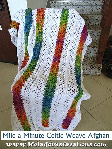 Mile a Minute Celtic Weave Afghan photo 4