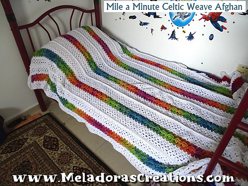 Mile a Minute Celtic Weave Afghan photo 2