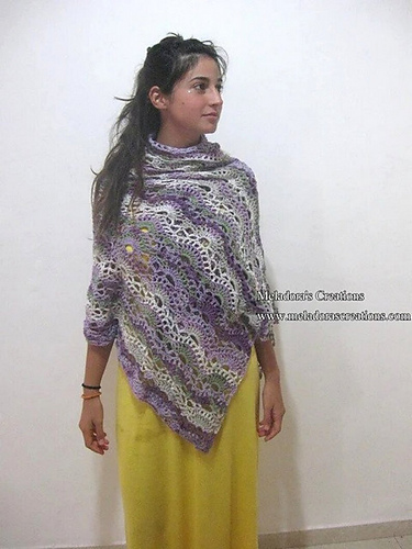 Fans in a Row Shawl photo 7