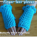Fingerless gloves - Butterfly stitch photo 4