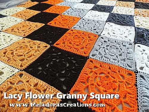 Lacy Flower Granny Square photo 4