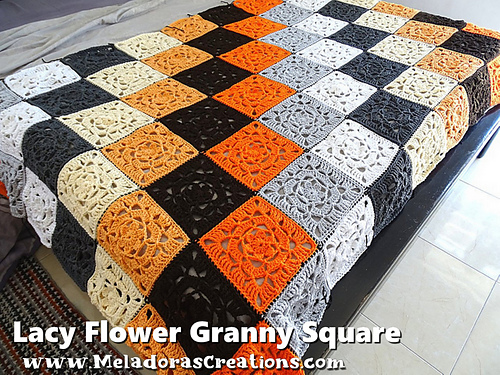 Lacy Flower Granny Square photo 3