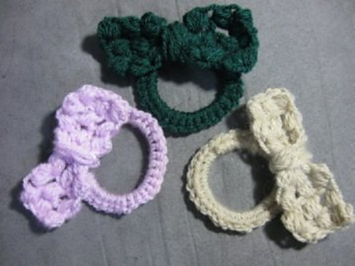 Puff Bow & Rubberband Hair Accessory photo 1