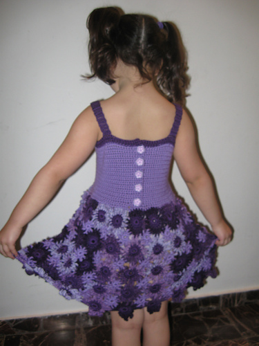 Crochet Flower Dress photo 7