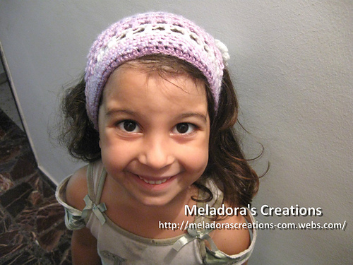 Crocheted Mesh Twirly Head Cover photo 6