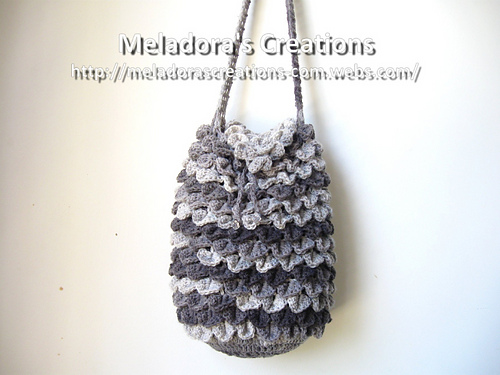 Crocodile Stitch Draw Bag photo 1