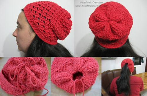 Angel Stitch Adjustable Slouchy Beanie photo 1