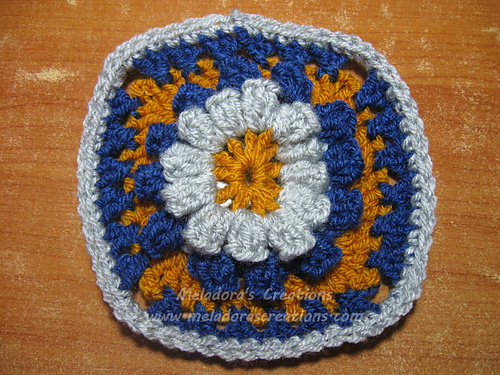 Popcorn Granny Square photo 2