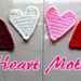 Crochet Heart Motif Applique photo 3