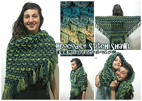 Crocodile Stitch Shawl photo 4