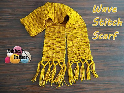 Wave Stitch Scarf photo 1