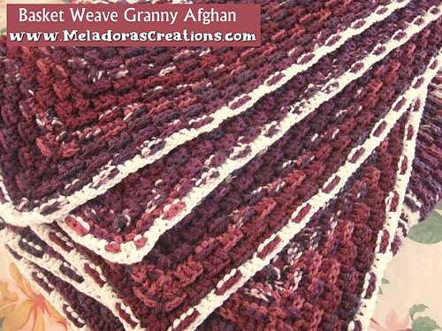 Basket weave Granny Afghan photo 4