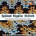 Spiked Ripple Crochet Stitch photo 4