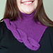 Asymmetric Cable Cowl pattern 