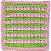 All in a Row Dishcloth pattern 