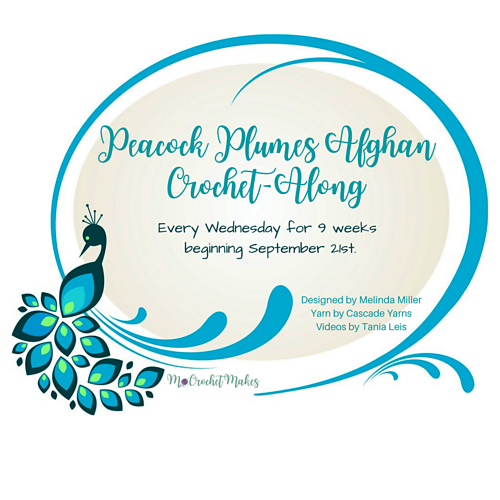 Peacock Plumes Afghan - Melinda Miller