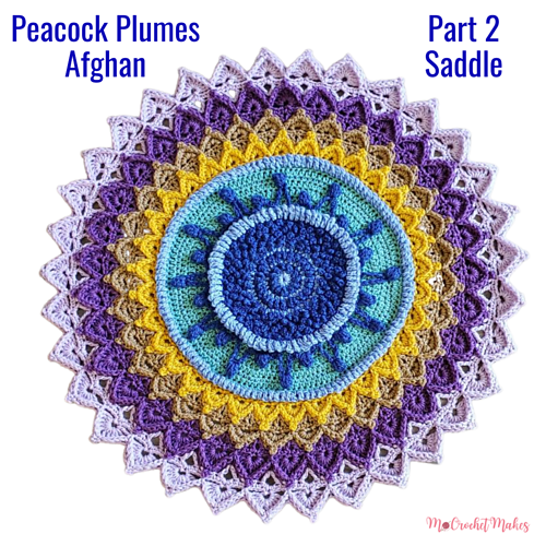 Peacock Plumes Afghan - Melinda Miller