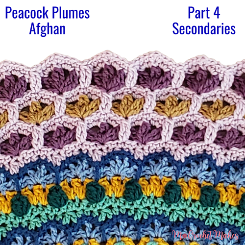 Peacock Plumes Afghan - Melinda Miller
