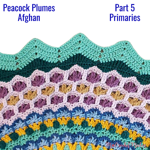 Peacock Plumes Afghan - Melinda Miller