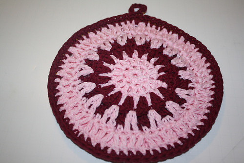 Peaches and Cream Potholder photo 1